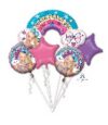 Jojo Bows Siwa 5-Balloon Bouquet Party Supplies Decorations Ideas Novelty Gift