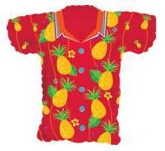 Red Pineapple Shirt Supershape Balloon Party Supplies Decorations Ideas Novelty Gift