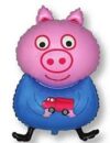Blue Piglet Supershape Balloon Party Supplies Decorations Ideas Novelty Gift