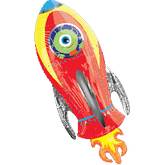 Alien Space Rocket Supershape Balloon Party Supplies Decorations Ideas Novelty Gift