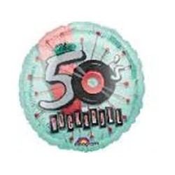 Rock N Roll 50s Standard Balloon Party Supplies Decorations Ideas Novelty Gift