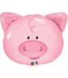 Playful Pig Head Supershape Balloon Party Supplies Decorations Ideas Novelty Gift