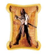 Pirates Of The Caribbean Scroll Supershape Balloon Party Supplies Decorations Ideas Novelty Gift