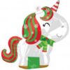 18in Xmas Unicorn Balloon Party Supplies Decorations Ideas Novelty Gift