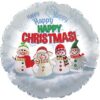 Happy Happy Christmas Snowmen Air Fill Balloon Party Supplies Decorations Ideas Novelty Gift