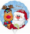Santa & Rudolph Air Fill Balloon Party Supplies Decorations Ideas Novelty Gift
