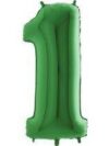 40in Grabo Green Number 1 Balloon Party Supplies Decorations Ideas Novelty Gift