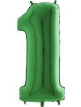 Grabo Jumbo Number 1 green Balloon Party Supplies Decorations Ideas Novelty Gift