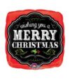 9in Chalkboard Merry Christmas Air Fill Balloon Party Supplies Decorations Ideas Novelty Gift