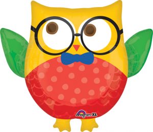 Hip Hooray Owl Supershape Balloon Party Supplies Decorations Ideas Novelty Gift