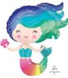 Rainbow Colourful Mermaid Supershape Balloon Party Supplies Decorations Ideas Novelty Gift
