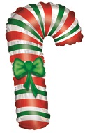 Candy Cane Shape Air Fill Balloon Party Supplies Decorations Ideas Novelty Gift