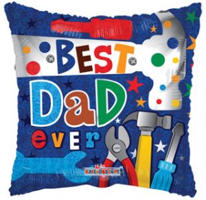 Best Dad Ever Tools Standard Balloon Party Supplies Decorations Ideas Novelty Gift