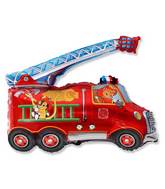 Fire Engine Cats Supershape Balloon Party Supplies Decorations Ideas Novelty Gift