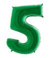 40in Grabo Green Number 5 Balloon Party Supplies Decorations Ideas Novelty Gift
