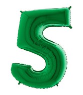 Grabo Jumbo Number 5 Green Balloon Party Supplies Decorations Ideas Novelty Gift