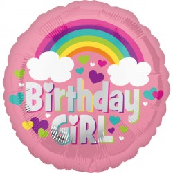 Birthday Girl Rainbow Standard Balloon Party Supplies Decorations Ideas Novelty Gift