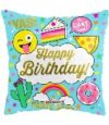 Funky Sketches Happy Birthday 18in Balloon Party Supplies Decorations Ideas Novelty Gift