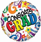 Colourful Congrats Grad Graduation Standard Balloon Party Supplies Decorations Ideas Novelty Gift