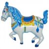 Blue Circus Horse 35in Shape Balloon Party Supplies Decorations Ideas Novelty Gift