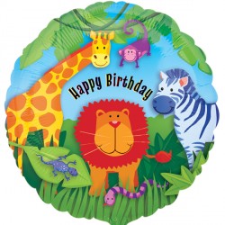 Happy Birthday Jungle Gang Standard Balloon Party Supplies Decorations Ideas Novelty Gift