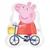 Peppa Pig On Bike 27in Shape Balloon Party Supplies Decorations Ideas Novelty Gift