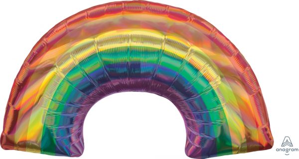 Rainbow Iridescent Supershape Balloon Party Supplies Decorations Ideas Novelty Gift