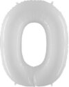Grabo Jumbo Number 0 White Balloon Party Supplies Decorations Ideas Novelty Gift