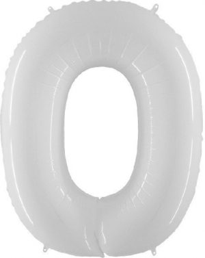 Grabo Jumbo Number 0 White Balloon Party Supplies Decorations Ideas Novelty Gift