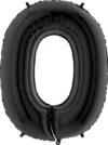 Grabo Jumbo Number 0 Black Balloon Party Supplies Decorations Ideas Novelty Gift