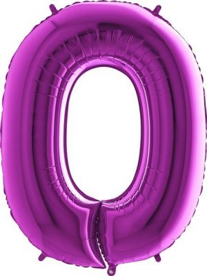 Grabo Jumbo Number 0 Purple Balloon Party Supplies Decorations Ideas Novelty Gift