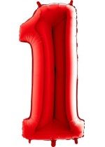 Grabo Jumbo Number 1 Red Balloon Party Supplies Decorations Ideas Novelty Gift