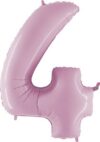 Grabo Jumbo Number 4 Pastel Pink Balloon Party Supplies Decorations Ideas Novelty Gift