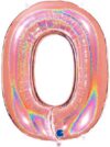 Grabo Jumbo Number 0 Rose Gold Glitter Balloon Party Supplies Decorations Ideas Novelty Gift