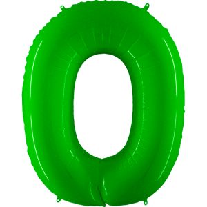 Grabo Jumbo Number 0 Neon Lime Green Balloon Party Supplies Decorations Ideas Novelty Gift