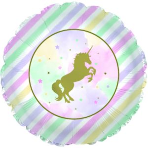Unicorn Pastel Sparkle & Gold Standard Balloon Party Supplies Decorations Ideas Novelty Gift