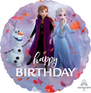 Happy Birthday Frozen 2 Standard Balloon Party Supplies Decorations Ideas Novelty Gift