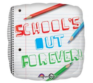 Schools Out Forever Standard Balloon Party Supplies Decorations Ideas Novelty Gift