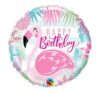 Happy Birthday Pink Flamingo 18in Balloon Party Supplies Decorations Ideas Novelty Gift