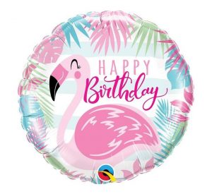 Happy Birthday Pink Flamingo Standard Balloon Party Supplies Decorations Ideas Novelty Gift