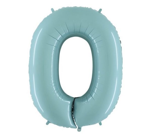 Grabo Jumbo Number 0 Pastel Blue Balloon Party Supplies Decorations Ideas Novelty Gift