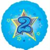 Happy 2nd Birthday Blue Stars Balloon Party Supplies Decorations Ideas Novelty Gift