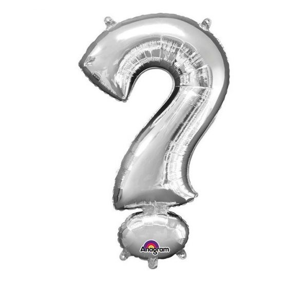 Anagram Silver Question Mark 36in Balloon Party Supplies Decorations Ideas Novelty Gift 33009