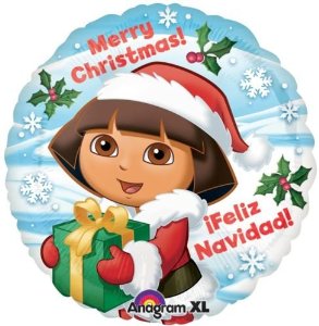 Dora The Explorer Christmas Standard Balloon Party Supplies Decorations Ideas Novelty Gift