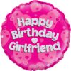 Happy Birthday Girlfriend 18in Balloon Party Supplies Decorations Ideas Novelty Gift