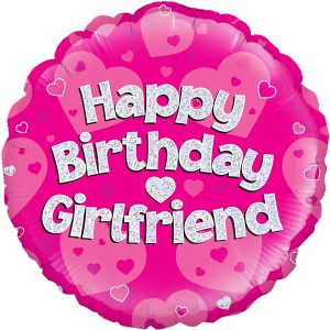 Happy Birthday Girlfriend Standard Balloon Party Supplies Decorations Ideas Novelty Gift