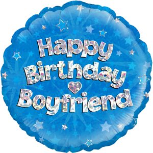 Happy Birthday Boyfriend Standard Balloon Party Supplies Decorations Ideas Novelty Gift