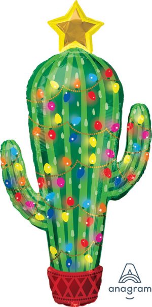 Christmas Cactus Supershape Balloon Party Supplies Decorations Ideas Novelty Gift