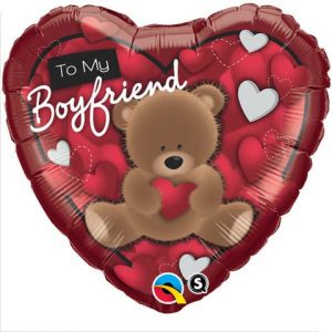 Boyfriend Teddybear Standard Balloon Party Supplies Decorations Ideas Novelty Gift