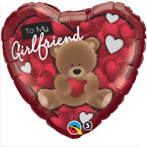 Girlfriend Teddybear Standard Balloon Party Supplies Decorations Ideas Novelty Gift